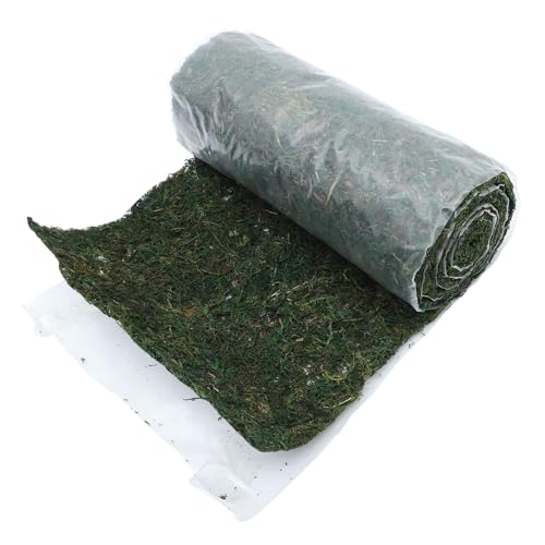 Parliky Artificial Moss Turf Mat 30cm x 180cm Fake Moss for Micro Landscape Decoration Indoor Outdoor Mini Garden Accessory Random Bottom Style