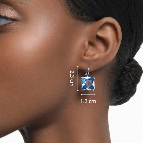 Image of Swarovski Millenia Crystal Jewelry Earring Collection, Blue Crystals, Pink Crystals, Yellow Crystals, Clear Crystals, Rhodium Finish