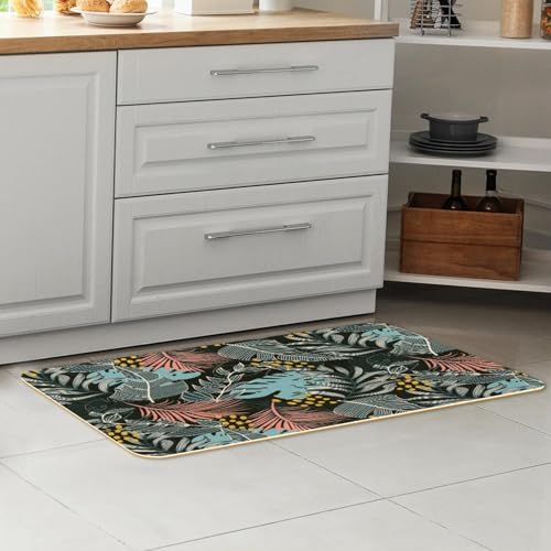 Tapis de cuisine sans couture antidérapant pour protéger les sols des taches
