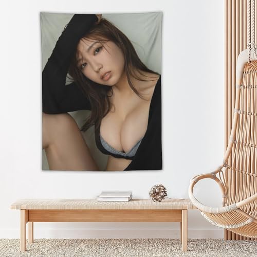 タペストリー沢口愛華 写真集 Silent Heat (37) インテリア 多機能壁掛け ファブリック装飾用品 おしゃれ モダンなアート 模様替え 部屋 窓カーテン 個性ギフト 新居祝い30"x40" [5]
