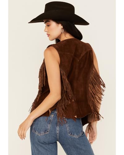 Scully Western Vest Womens Bohemian Fringe Snap Front F0_L11264