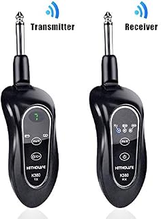 Kithouse K380 Wireless Guitar Transmitter Receiver System Set Rechargeable Guitar Wireless Cable