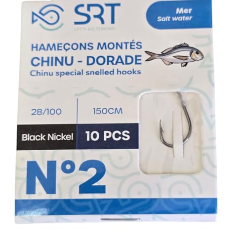 KIT COMPLETO: Set di ami da pesca pre-legati con filo terminale, perfetti per la pesca della trota, lago e surfcasting