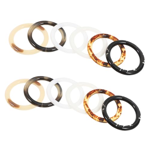 GALPADA Juego de 12 Servilleteros de Resina Gruesa Anillos de Servilletas de Tela Otoñales Decoración Elegante para Comedor Fiestas y Reuniones Familiares