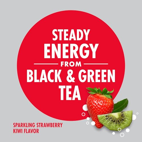 Image of V8 +SPARKLING ENERGY Strawberry Kiwi Energy Drink, Made With Real Vegetable And Fruit Juices, 11.5 FL OZ Can (Pack Of 12)