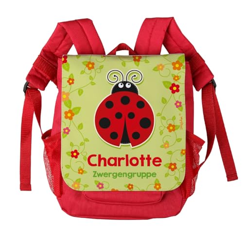Striefchen® Marienkäfer Kinderrucksack mit Namen des Kindes und Kita Gruppe