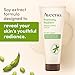 Aveeno Positively Radiant Skin Brightening Exfoliating Daily Facial Scrub, Moisture-Rich Soy Extract, helps improve skin tone & texture, Oil-& Soap-Free, Hypoallergenic, Travel Size, 2 oz