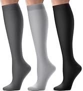 CAMBIVO 3 Pairs Compression Socks for Men and Women(15-20 mmHg), Fit for Running, Hiking, Driving...