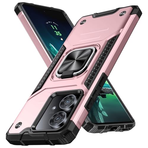 Motorola Edge 40 Neo �p �P�[�X �����O�t�� �ϏՌ� �ČRMIL�K�i�擾 Edge 40 Neo �p �J�o�[ �����Y�ی� �����O�� TPU+PC �w��h�~ �ԍڃz���_�[�Ή� �X�^���h�@�\ �h�o ���^ �y�� �����h�~ �C�菝�h�~ �s���N