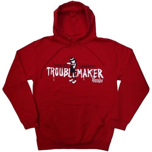 Emily The Strange Troublemaker Sweat Capuche Imprimé Graphique Durable
