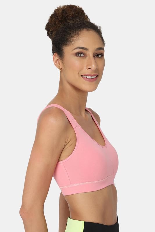 Image of Intimacy Active Sports Bra for Women Medium Coverage, Non-Wired, Non-Padded, Seamless, Stretchable Comfortable Support Activewear for Women