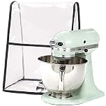 Clear Cover for KitchenAid Stand Mixer, Large Covers with Organizer Pocket, Compatible with KitchenAid Mixer, Fits All Models with Tilt Head and Bowl Lift (Clear)