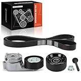 A-Premium Engine Serpentine Belt Drive Kit Compatible with Jeep Cars - WJ Series Grand Cherokee 1999-2004, TJ Series Wrangler 2000-2006 - 4.0L