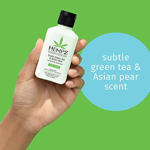 Hempz 3059452 Exotic Natural Herbal Body Moisturizer With Pure Hemp Seed Oil, Green Tea And Asian Pear, 2.25 Fluid Ounce - Nourishing Vegan Skin Lotion For Dryness And Flaking With Acai And Goji Berry thumb #2