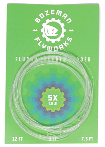 Bozeman Flyworks 3 Pack - Fluorocarbon Fly Fishing Tapered Leaders - 9' (5X) #TOP6
