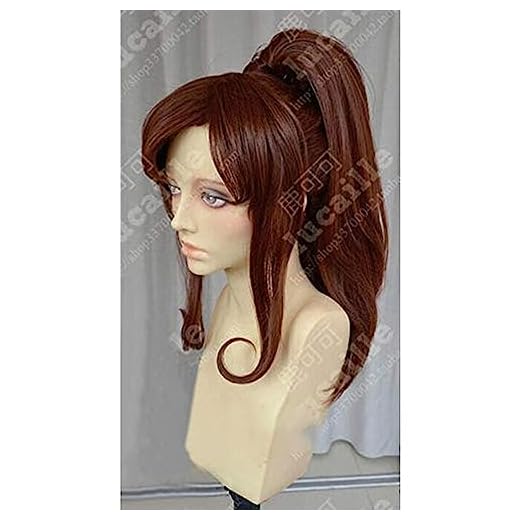 NEZIH Anime Sailor Moon Sailor Jupiter Kino Makoto Corto Marrón Cola De Caballo Cabello Resistente Al Calor Cosplay Disfraz Peluca + Gorro De Peluca + Peluca De Cuerda para El Cabello