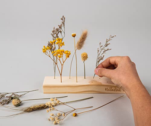 Rayher Wooden Display Stand for Dried Flowers DIY Dried Flower Display, natural wood, 22.7x4x17cm, 64524000 - Image 3