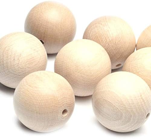 Beads Unlimited WDCA40-10 Unvarnished Wood, Beige, 40mm