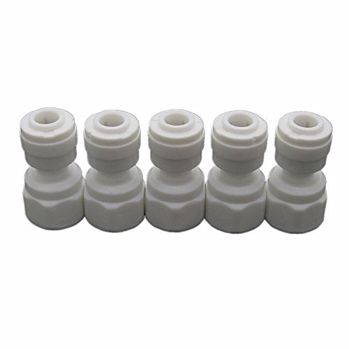 Malida Tube Quick Connect Fitting, 1/4" Female Thread To 1/4" O.d. Tube Push To Connect ,For Ro System Water Filter Pack Of 5 #TOP5
