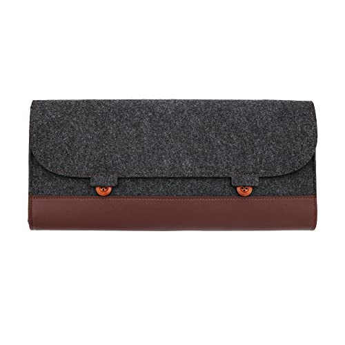 KPREPUBLIC PU Felt keyboard carrying case bag for planck 40% 60% 80% 100% gh60 xd64 tada68 87 tkl 104 Ansi bm60 bm65 bm68 poker (PU Felt Bag for 60% x1)