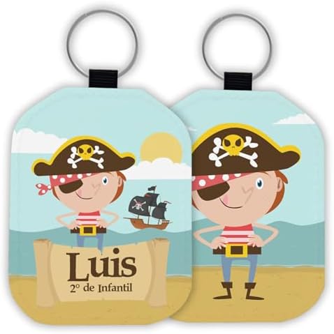 LolaPix Etiqueta Mochila Infantil Personalizada 7,8x6cm. Identifi...