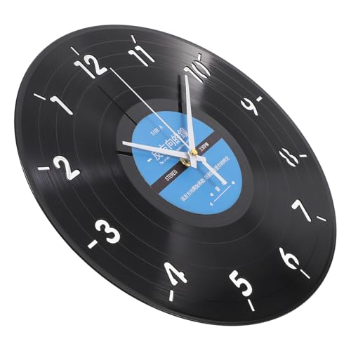 Horloge murale vinyle inversée design créatif Toyvian calme - 2