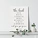 Bible Verse Art Wall Decor Numbers 6:24-26 The Lord Bless You Scripture Canvas Painting Prints for Home Dining Room Living Room Wall Decor Framed Artwork Christian Gifts(12x15 Inch)