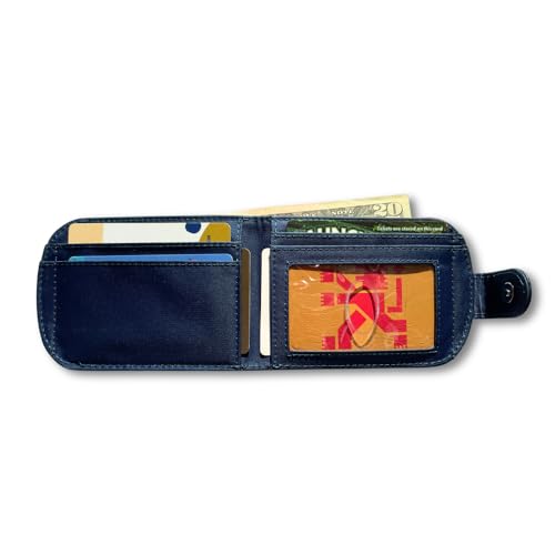 Image of Big Skinny Women's Taxicat Leather Bi-Fold Slim Wallet, Holds Up to 25 Cards