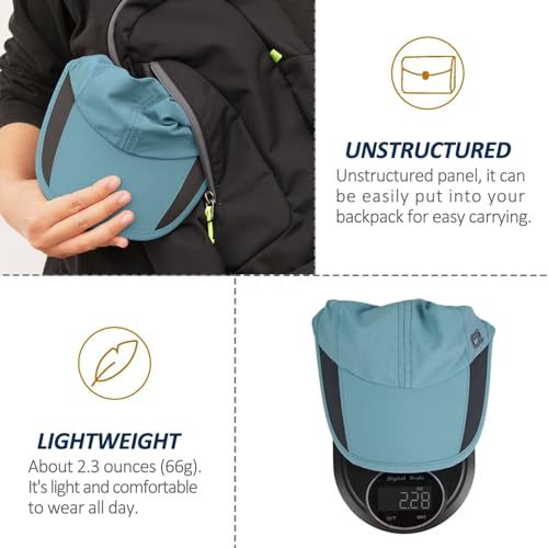 Gorra de Running para Hombres Gorras de Enfriamiento Sombrero de Verano Accesorios de Senderismo para Senderismo Camping al Aire Libre Tenis Viaje Ciclismo Montar a Caballo Pesca Caminar (Azul Cielo) - imagen 3