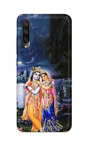 Image of Printed Hard Back Cover Case for Mi A3 Back Cover (Radha Krishna) -1803