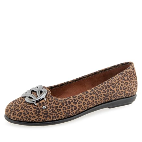 Aerosoles Women's Big Bet Ballet Flat, Tan Multi, 6.5M