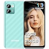 DOOGEE N50 Pro Teléfono Móvil Libres 2024, 20GB RAM+256GB ROM, Android 13, 50MP AI Cámara, 6,52 Pulgadas HD+, 1TB Ampliable, 4200mAh Batería 18W, Widevine L1 Smartphone 4G OTG/GPS/Face ID-Huella