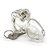 FYJENNICC Lightweight Premium Chastity Device Medical Grade Resin Male Briefs V3 Transparent (Standard)