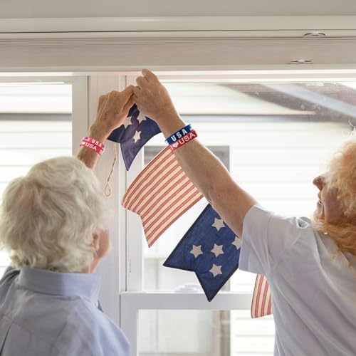 Bracelets en silicone drapeau américain pour partager la fierté US - 6