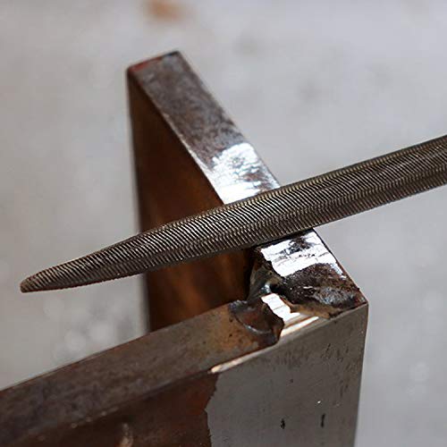 Kalim Needle File Set, Carbon Steel 6 Piece Set(6-1/4'' Total Length) Hardened Alloy Strength Steel - Set Includes Flat, Flat Warding, Square, Triangular, Round, And Half-Round File #TOP3