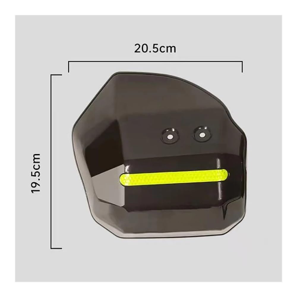 1 Juego de Protector Mano para Motocicleta, protección contra el Viento, la Lluvia y Sol, con Tira Reflectante Nocturna(A2)
