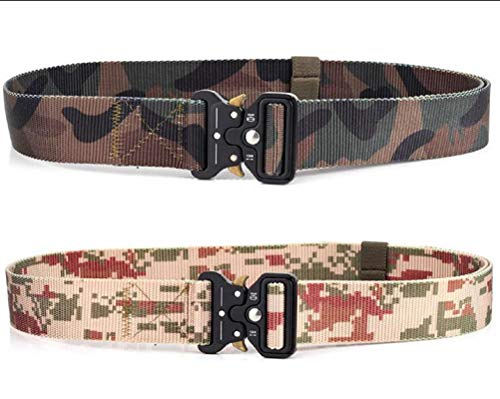 Contacts Men's Synthetic Quick Release Buckle Nylon Belt (Free Size)…