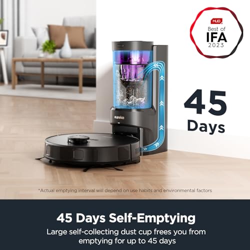 Eureka E10S Robot Vacuum With Bagless Self Emptying Station, Robotic Vacuum And Mop Combo thumb #2