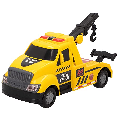 SPEED & GO COLORBABY 49382, Grúa de Juguete de fricción con luz y Sonido, Coches para niños, Camiones y grúas para Jugar, Recomendado a Partir de 3 años, Regalos y Juguetes Infantiles