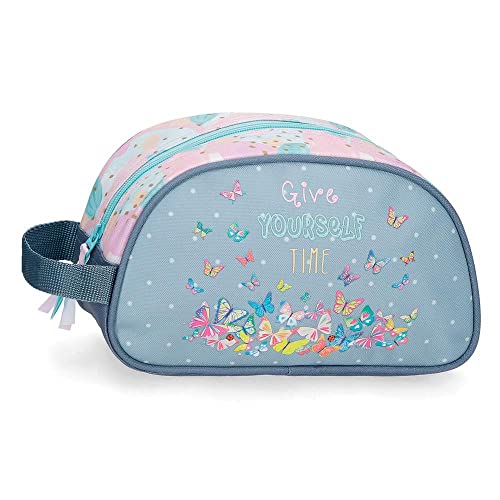 MOVOM Give Yourself Time, Accesorio De Viaje Neceser Niñas, Azul (Blue), Única Cover