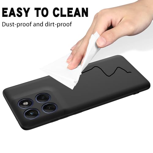 Image of Back Cover for Motorola Moto Edge 60 Pro 5G | Full Camera Protection | Premium Liquid Silicon Case | Flexible Bumper Case for Motorola Moto Edge 60 Pro 5G (Black)