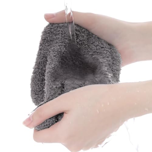 JNNJ 1 Paare Autowaschhandschuhe Finger, Saugstarker Auto Wasch Handschuh, Autowaschhandschuh Aus Ultraweicher Mikrofaser, Für Autowäsche Fensterreinigung(Grau)