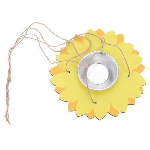 BESPORTBLE comedero para pájaros comedero pajaros Bird Feeder Alimentador para pájaros de jardín Solar sebo Salvaje decoración Colgante del Parque Colgante de Madera Acero Inoxidable Green