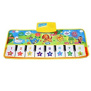 DELEE Piano Mat, Kids Keyboard Mat Playmat Education Toy Birthday Day Gift for Kids Boys Girls