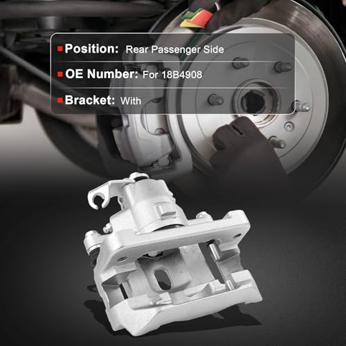 Image of cciyu Rear Right Brake Caliper Assembly w /Bracket 18B4908 2004 2005 2006 2007 For Ford For Freestar,2004 2005 2006 2007 For Mercury For Monterey