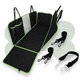 Capa Protetora Impermeável 7 em 1 para Banco Traseiro – Pet, Antiderrapante, Resistente, Ideal para Cachorros e Gatos, Com Cinto de Segurança (Verde)
