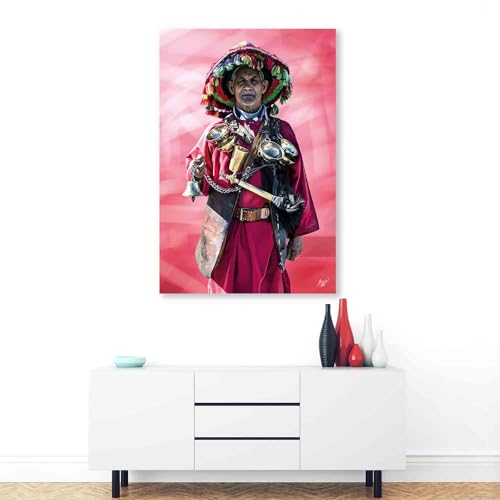 Tableau Arabe Portrait Maroc idée cadeau idéal décoration orientale chic - 4