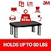 3M Adjustable Monitor Stand, Three Leg Segments, Simply Adjust Height from 1