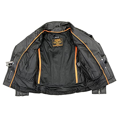 Image of Milwaukee Leather Women's Classic Premium Leather Motorcycle MC Style Riding Jacket