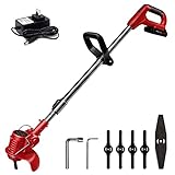 Toolman 20V 2Ah 10' Cordless String Trimmer Edger w/ Battery Charger Trimmer